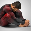 Hayabusa Compression Pants Geo, Schwarz-Rot 5