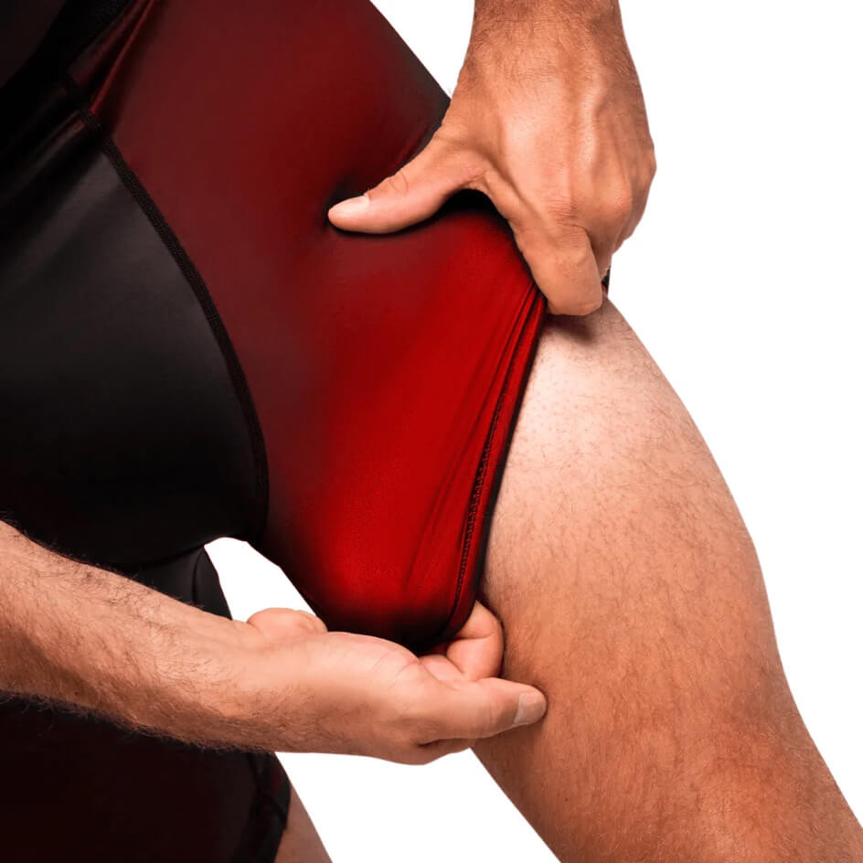 Hayabusa Compression Shorts Geo, Schwarz-Rot 3