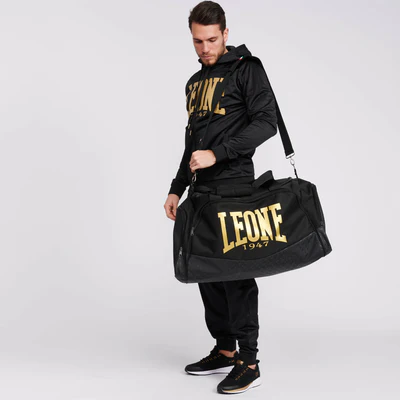 Leone Sporttasche DNA Big, Schwarz-Gold