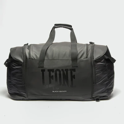 Leone Sporttasche/Rucksack Black Edition, Schwarz