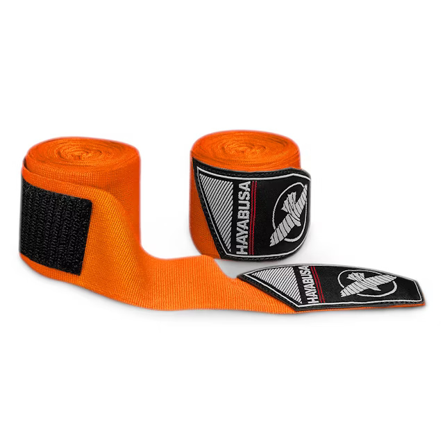 Hayabusa Boxbandagen Perfect Stretch 4,5m Halbelastisch, Orange 2