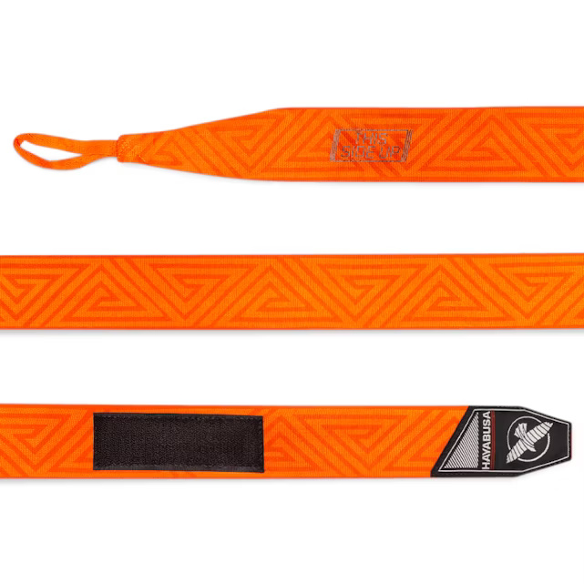 Hayabusa Boxbandagen Perfect Stretch Orange Maze 4,5m Halbelastisch