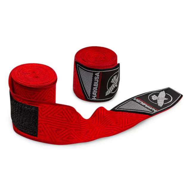 Hayabusa Boxbandagen Perfect Stretch Red Tribal 4,5m Halbelastisch, Rot 2