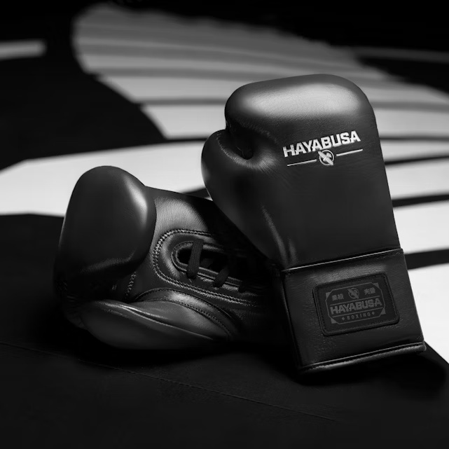 Hayabusa Boxhandschuhe Pro Fight Pferdehaar mit Schnürung, Schwarz 6