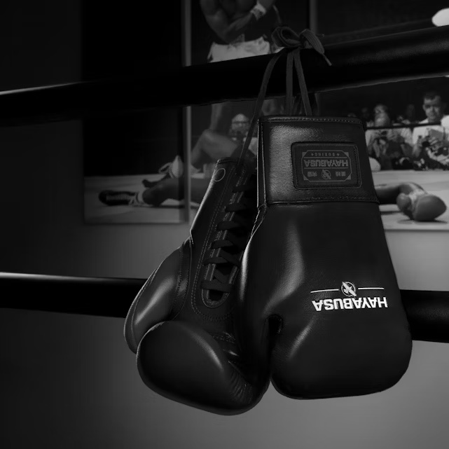 Hayabusa Boxhandschuhe Pro Fight Pferdehaar mit Schnürung, Schwarz 7