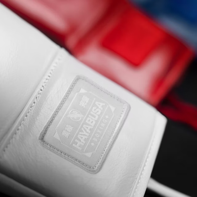 Hayabusa Boxhandschuhe Pro Fight Pferdehaar mit Schnürung, Weiß