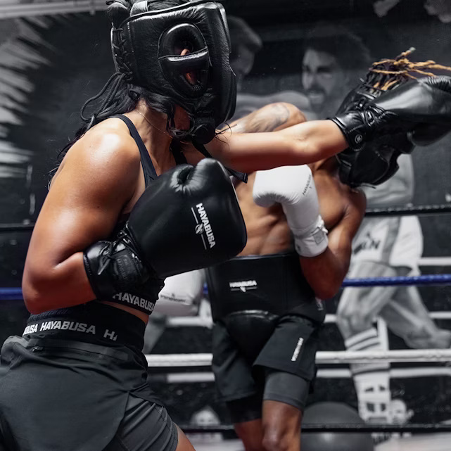Hayabusa Boxhandschuhe Pro Sparring mit Schnürung, Schwarz 9