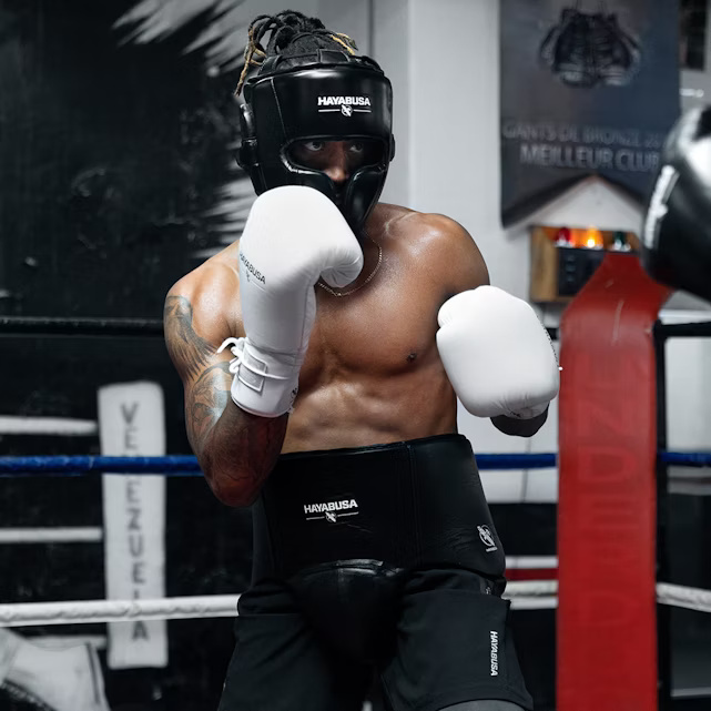 Hayabusa Boxhandschuhe Pro Sparring mit Schnürung, Weiß