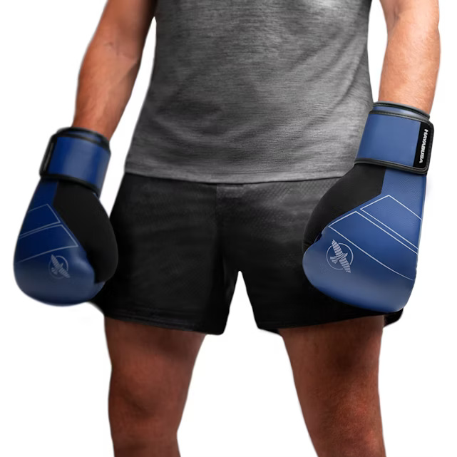 Hayabusa Boxhandschuhe S4 Leder, Blau 6