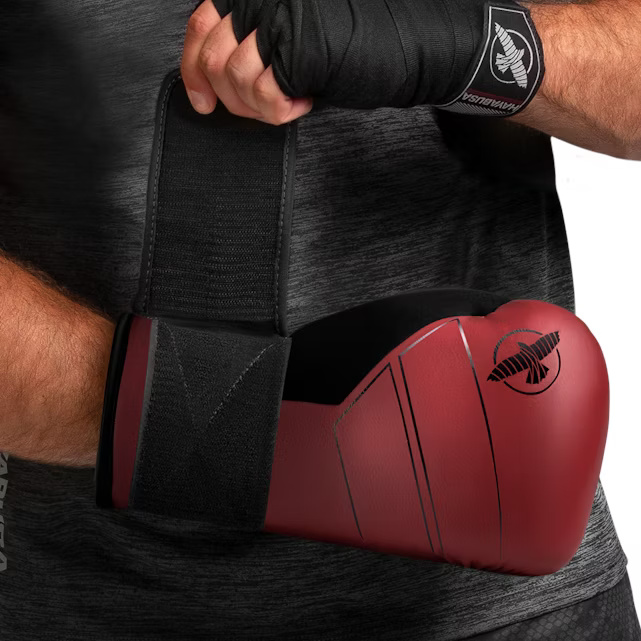 Hayabusa Boxhandschuhe S4 Leder, Rot 5