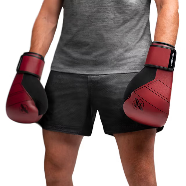 Hayabusa Boxhandschuhe S4 Leder, Rot 6