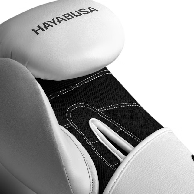 Hayabusa Boxhandschuhe S4 Leder, Weiß 2