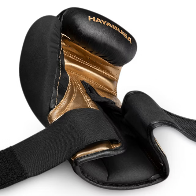 Hayabusa Boxhandschuhe T3, Schwarz-Gold