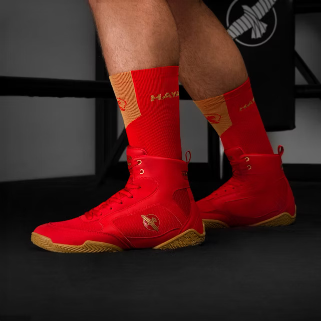 Hayabusa Boxschuhe Pro, Rot 6