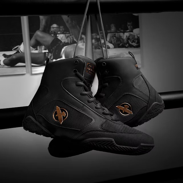 Hayabusa Boxschuhe Pro, Schwarz 4