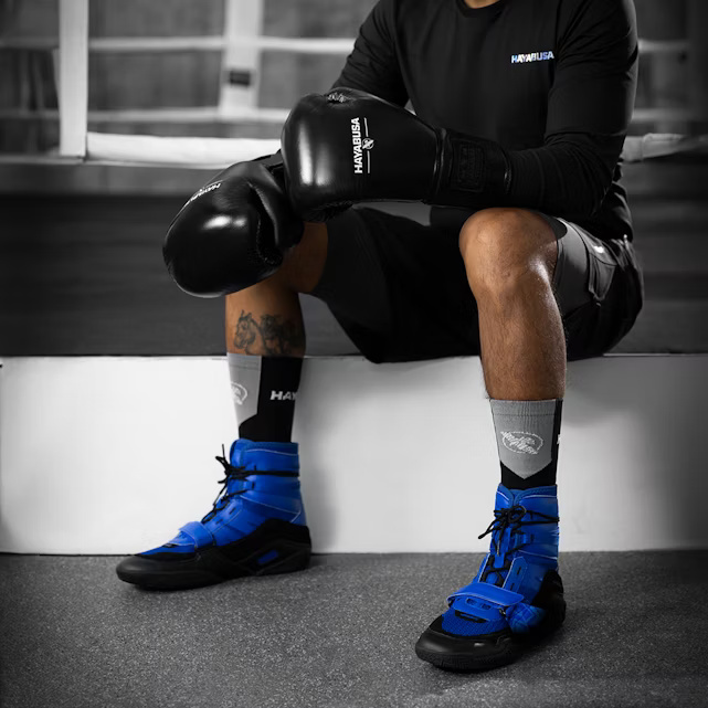 Hayabusa Boxschuhe Strike, Blau 6