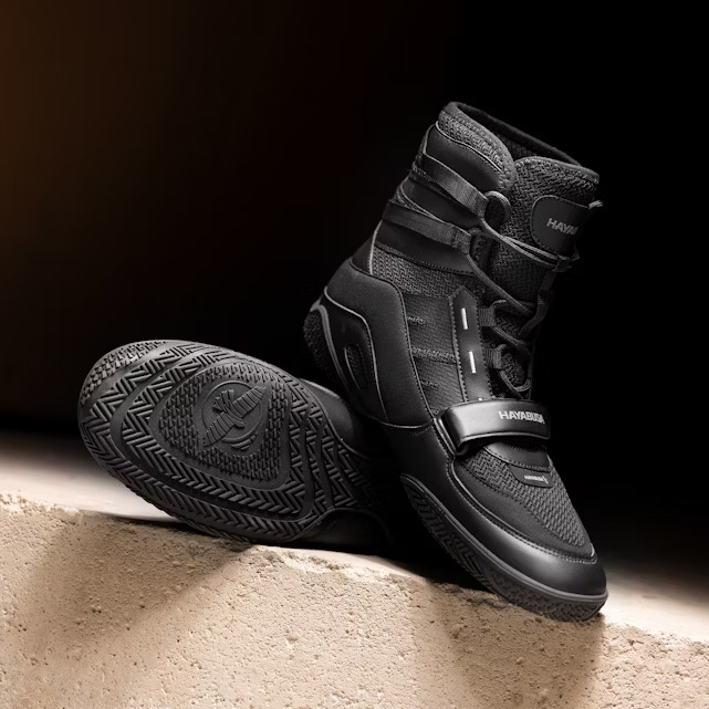 Hayabusa Boxschuhe Strike, Schwarz 5