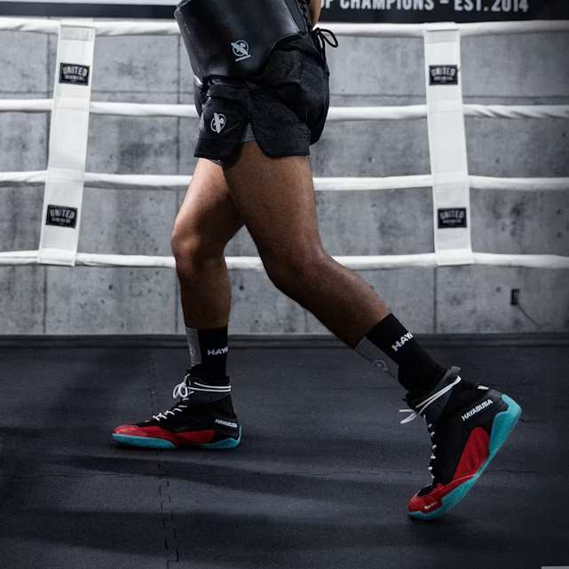 Hayabusa Boxschuhe Talon, Schwarz-Rot