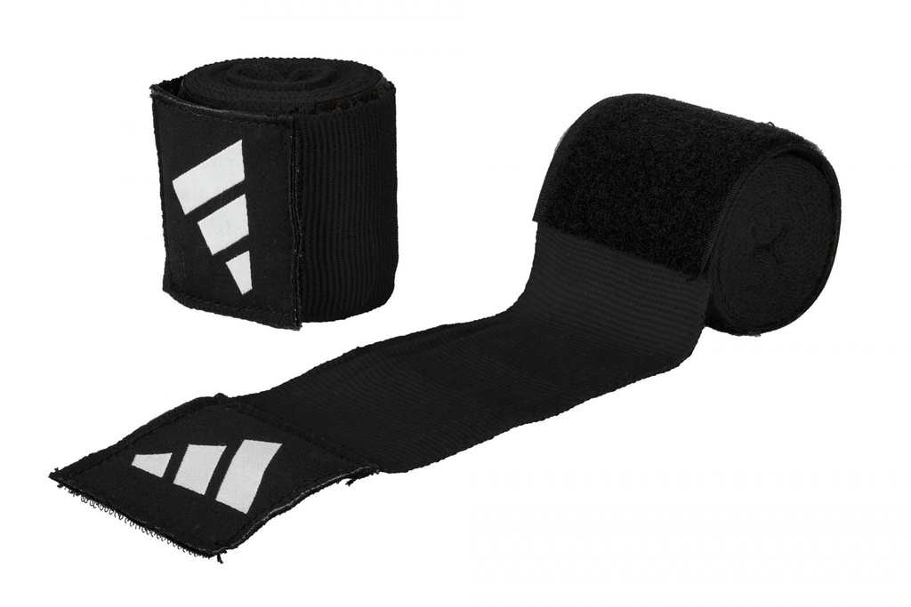 adidas Boxbandagen 3,5m Halbelastisch IBA Rules, Schwarz
