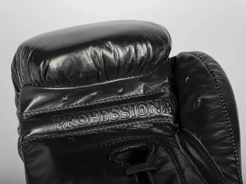 Paffen Sport Boxhandschuhe Pro Mexican Sparring mit Schnürung, Schwarz