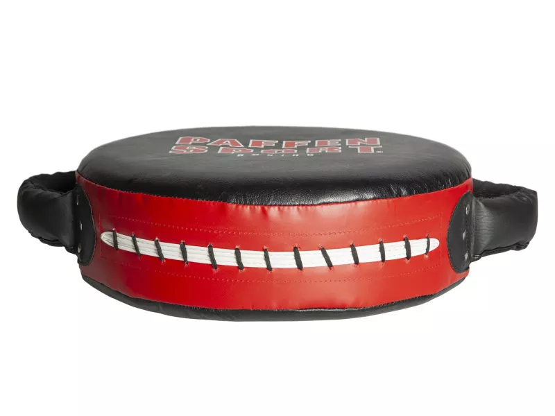Paffen Sport Punch Shield Coach Hit Leder 40x12cm, Schwarz-Rot 2