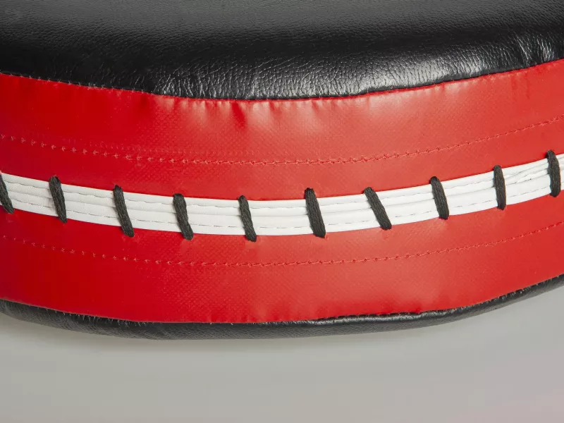 Paffen Sport Punch Shield Coach Hit Leder 40x12cm, Schwarz-Rot 3