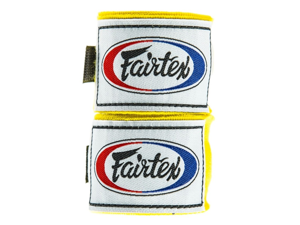Fairtex Boxbandagen 4,5m Halbelastisch, Gelb 3