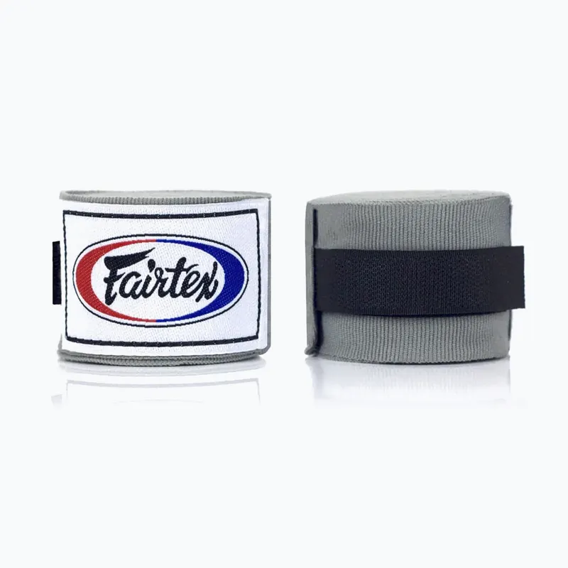 Fairtex Boxbandagen 4,5m Halbelastisch, Grau 2