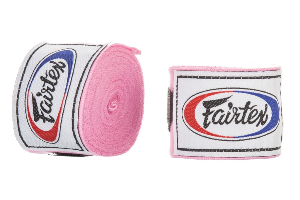 Fairtex Boxbandagen 4,5m Halbelastisch, Pink 3