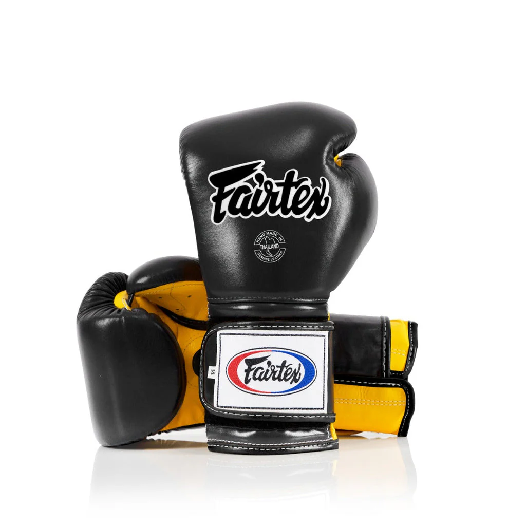 Fairtex Boxhandschuhe BGV9 Mexican Style, Schwarz-Gelb 2