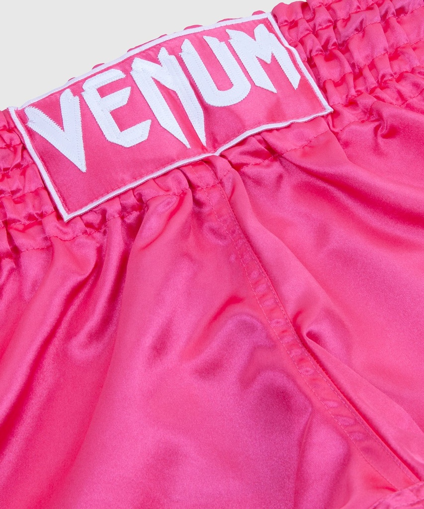 Venum Muay Thai Shorts Classic, Pink-Weiß 3