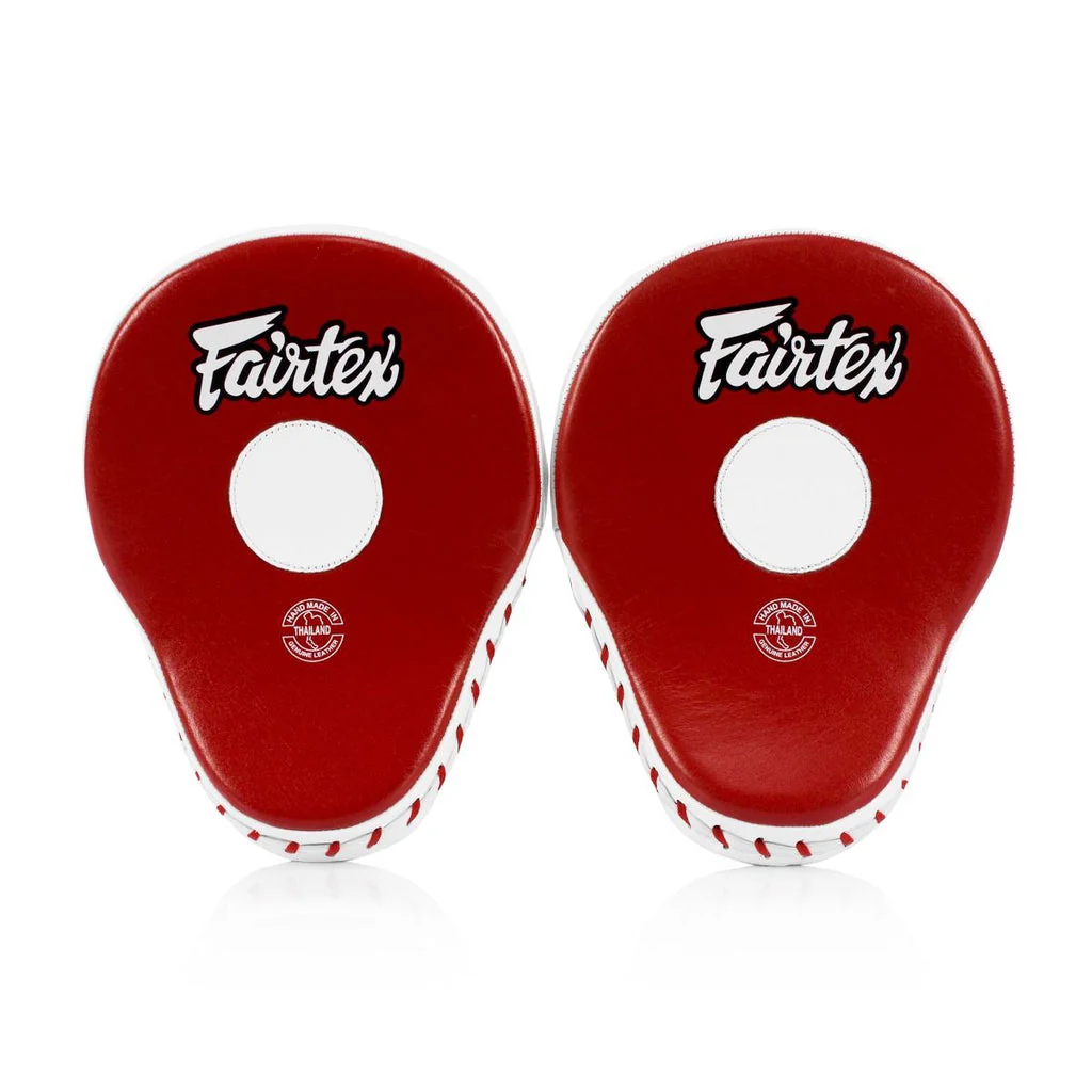 Fairtex Boxpratzen Ultimate Contoured FMV9, Rot-Weiß 2