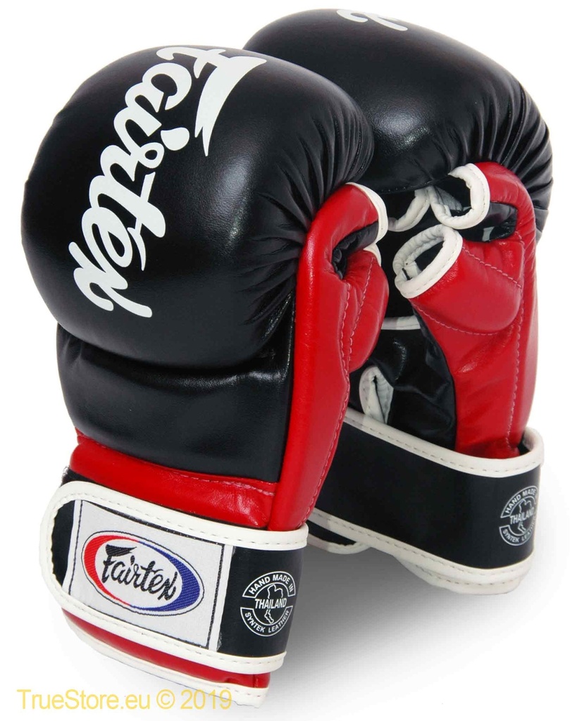 Fairtex MMA Handschuhe Super Sparring FGV18, Schwarz-Rot 2