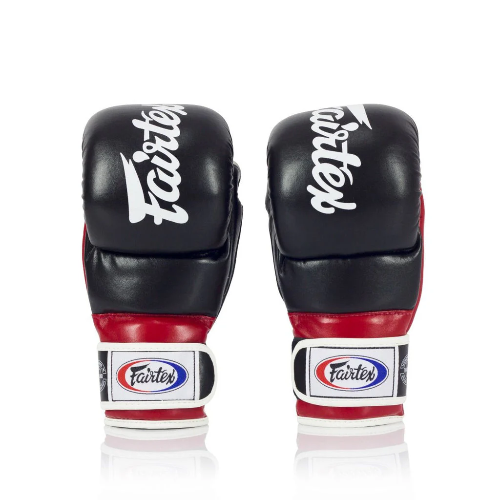 Fairtex MMA Handschuhe Super Sparring FGV18, Schwarz-Rot