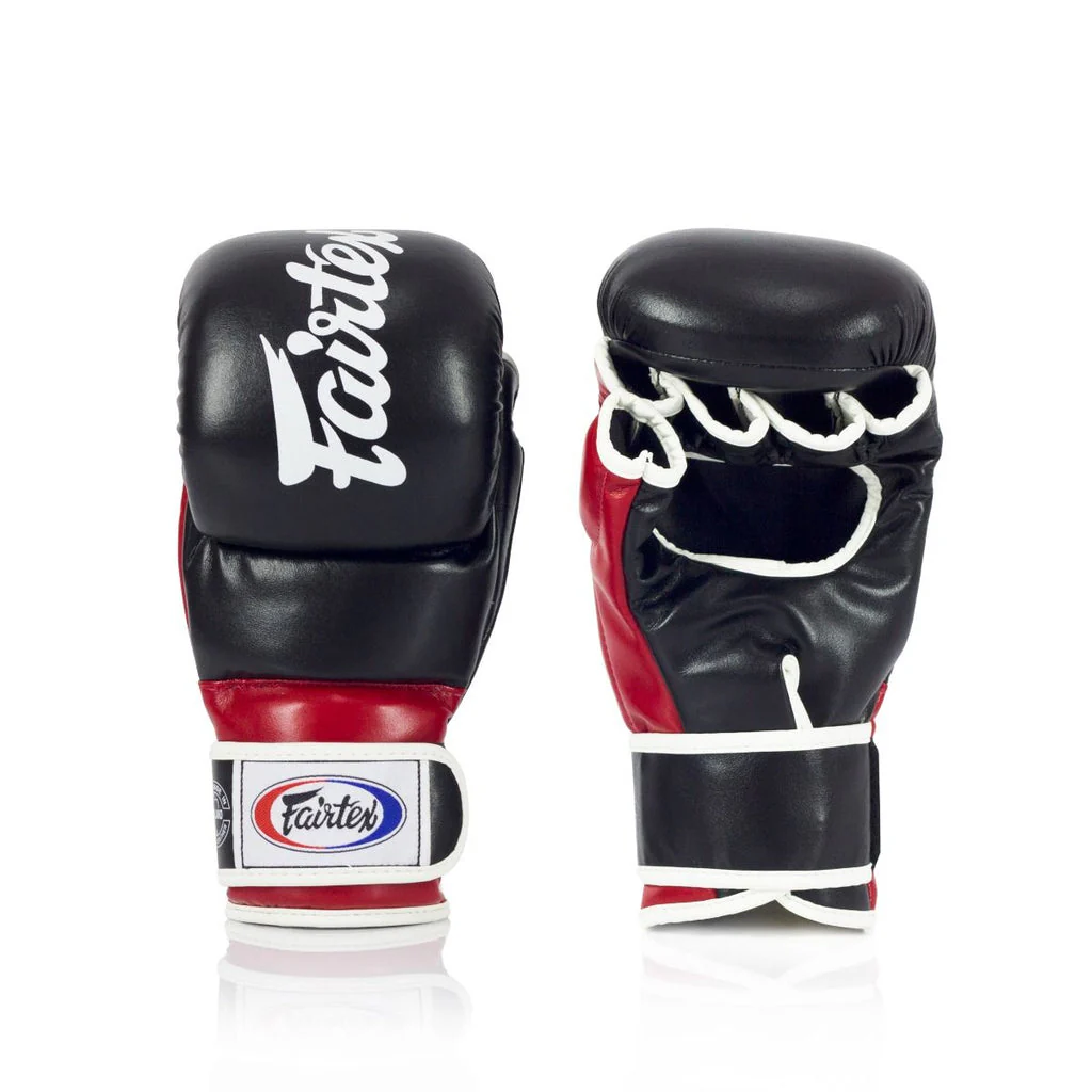 Fairtex MMA Handschuhe Super Sparring FGV18, Schwarz-Rot