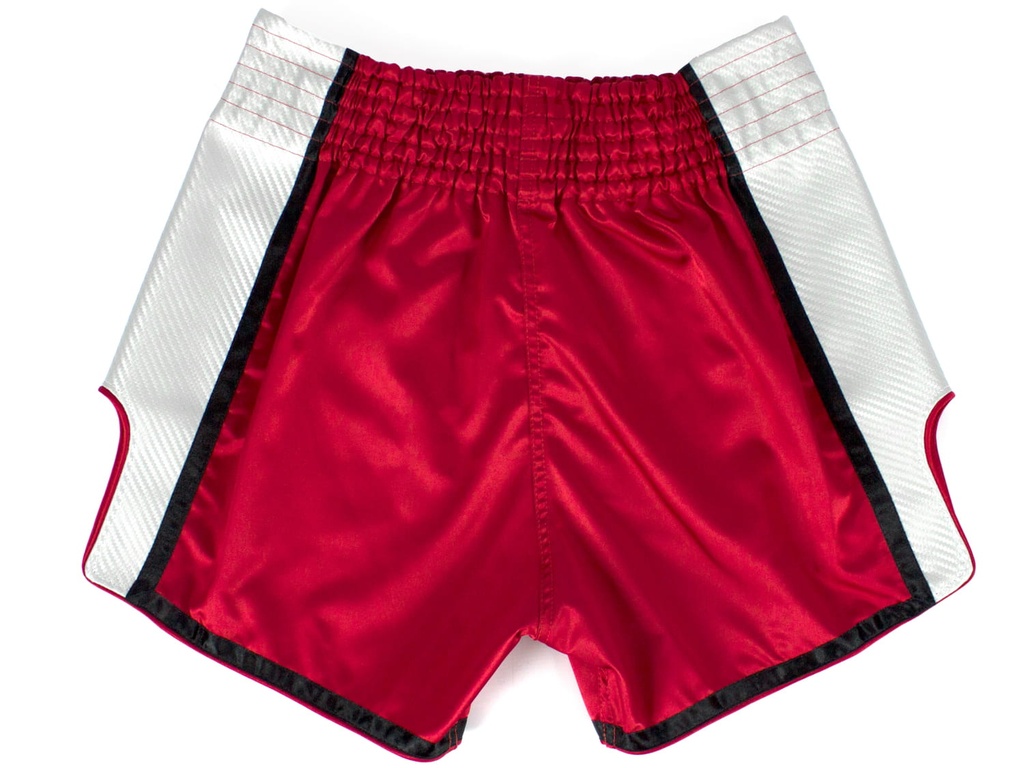 Fairtex Muay Thai Shorts BS1704, Rot-Weiß 2