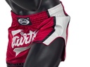 Fairtex Muay Thai Shorts BS1704, Rot-Weiß 5