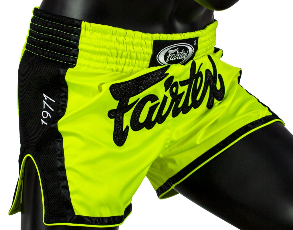 Fairtex Muay Thai Shorts BS1706, Neongrün 4