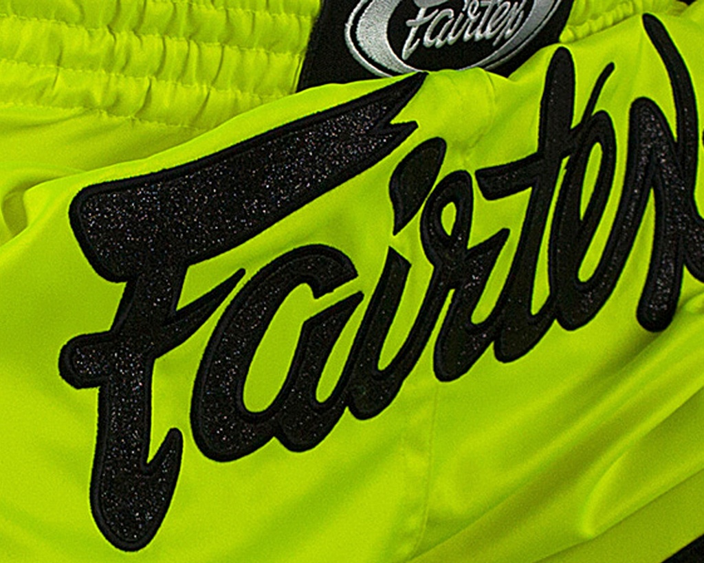 Fairtex Muay Thai Shorts BS1706, Neongrün 5