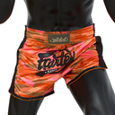 Fairtex Muay Thai Shorts BS1711, Camo-Orange