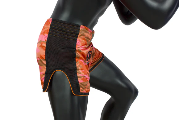 Fairtex Muay Thai Shorts BS1711, Camo-Orange