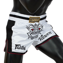 Fairtex Muay Thai Shorts BS1712 Varnon, Weiß 4