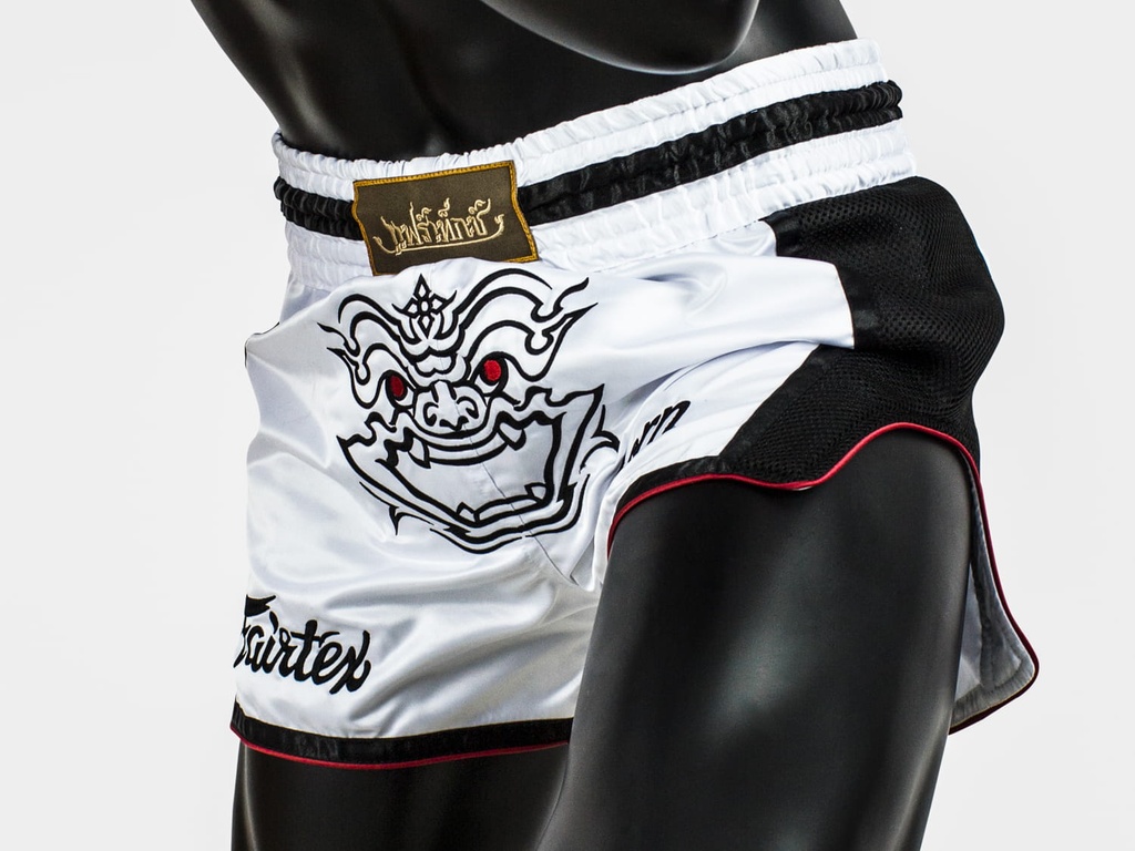 Fairtex Muay Thai Shorts BS1712 Varnon, Weiß 6