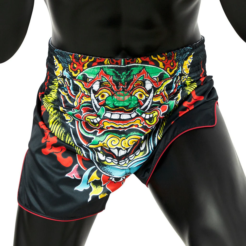 Fairtex Muay Thai Shorts BS1912 Kabuki, Schwarz