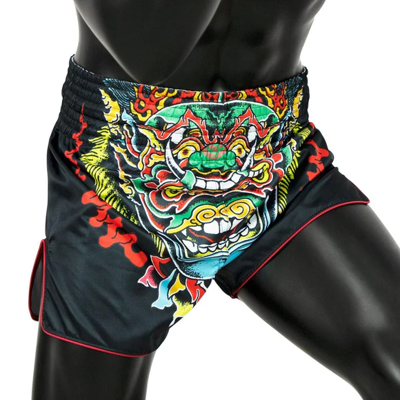 Fairtex Muay Thai Shorts BS1912 Kabuki, Schwarz