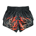 Fairtex Muay Thai Shorts BS1921 Volcano, Schwarz-Rot 2