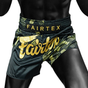 Fairtex Muay Thai Shorts BS1931, Schwarz-Gold 3