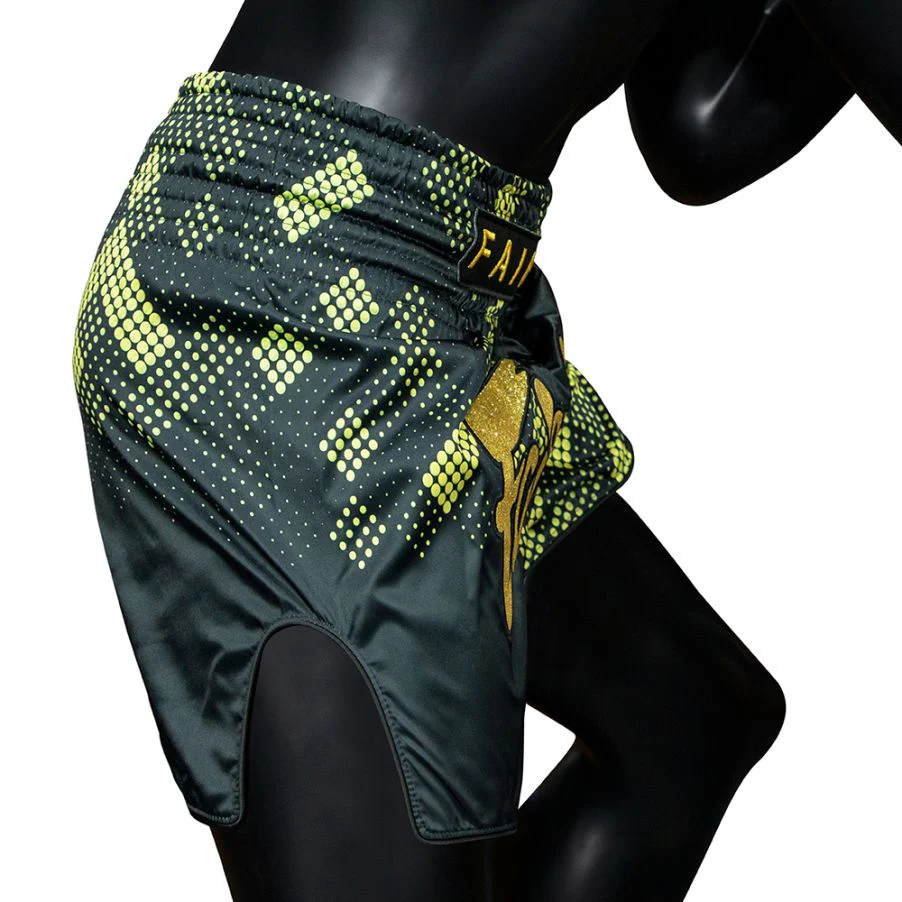 Fairtex Muay Thai Shorts BS1931, Schwarz-Gold