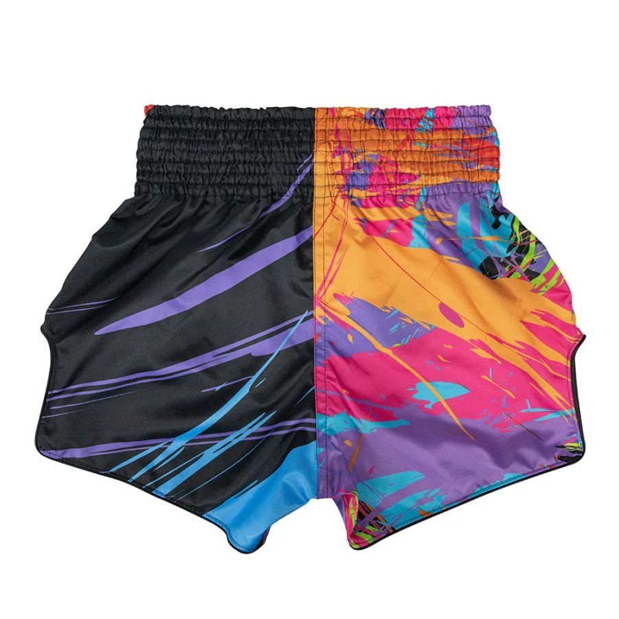 Fairtex Muay Thai Shorts BS1933 World Music, Schwarz 2