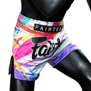 Fairtex Muay Thai Shorts BS1933 World Music, Weiß 4